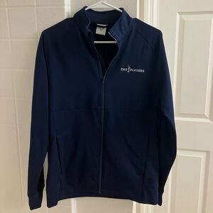 The Players Championship Navy Blue Zip Up Jacket Athletic Golf Size Small